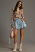 Load image into Gallery viewer, Pilcro Reworked Denim Skater Mini Skirt
