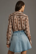 Load image into Gallery viewer, Pilcro Reworked Denim Skater Mini Skirt
