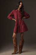 Load image into Gallery viewer, The Bettina Tiered Shirt Dress by Maeve: Mini Corduroy Edition
