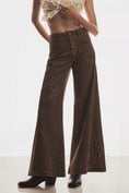 Load image into Gallery viewer, The Adi Leopard Mid-Rise Flare Jeans by Pilcro
