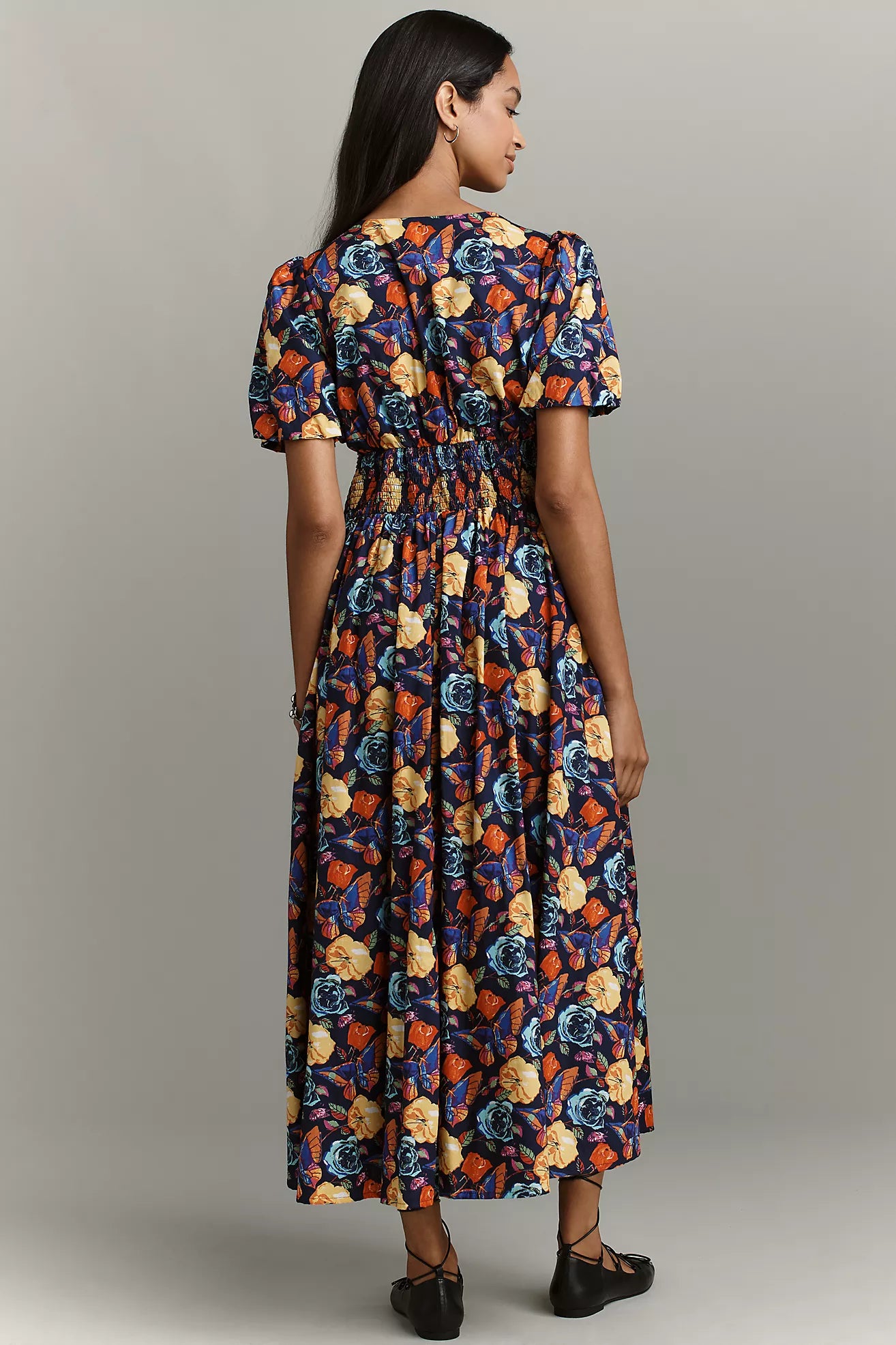 The Katerina V-Neck Button-Front Dress