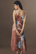 Load image into Gallery viewer, By Anthropologie Cowl-Neck Midi Slip Dress
