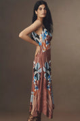 Load image into Gallery viewer, By Anthropologie Cowl-Neck Midi Slip Dress
