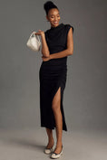 Load image into Gallery viewer, The Maya Ruched Cowl-Neck Dress

