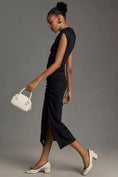 Load image into Gallery viewer, The Maya Ruched Cowl-Neck Dress

