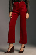 Load image into Gallery viewer, The Colette Cropped Wide-Leg Pants by Maeve: Velvet Edition
