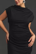 Load image into Gallery viewer, The Maya Ruched Cowl-Neck Dress
