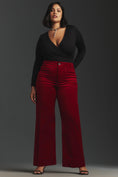 Load image into Gallery viewer, The Colette Cropped Wide-Leg Pants by Maeve: Velvet Edition
