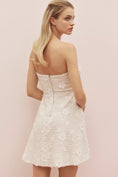 Load image into Gallery viewer, Sundream Strapless Tweed Floral Mini Dress
