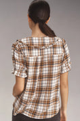 Load image into Gallery viewer, The Keira Collared Button-Front Blouse by Pilcro: Plaid Edition
