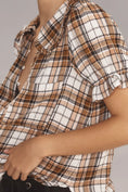 Load image into Gallery viewer, The Keira Collared Button-Front Blouse by Pilcro: Plaid Edition

