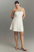 Load image into Gallery viewer, Sundream Strapless Tweed Floral Mini Dress
