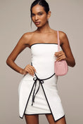 Load image into Gallery viewer, En Elly Strapless Wrap Shift Mini Dress
