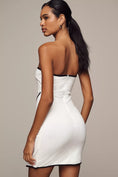Load image into Gallery viewer, En Elly Strapless Wrap Shift Mini Dress

