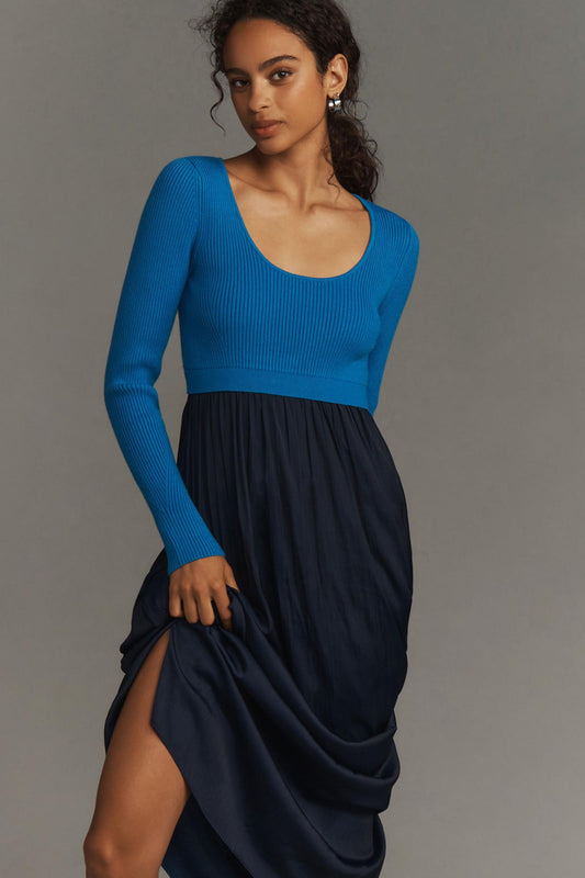 The Thea Twofer Sweater Dress: Scoop-Neck Edition