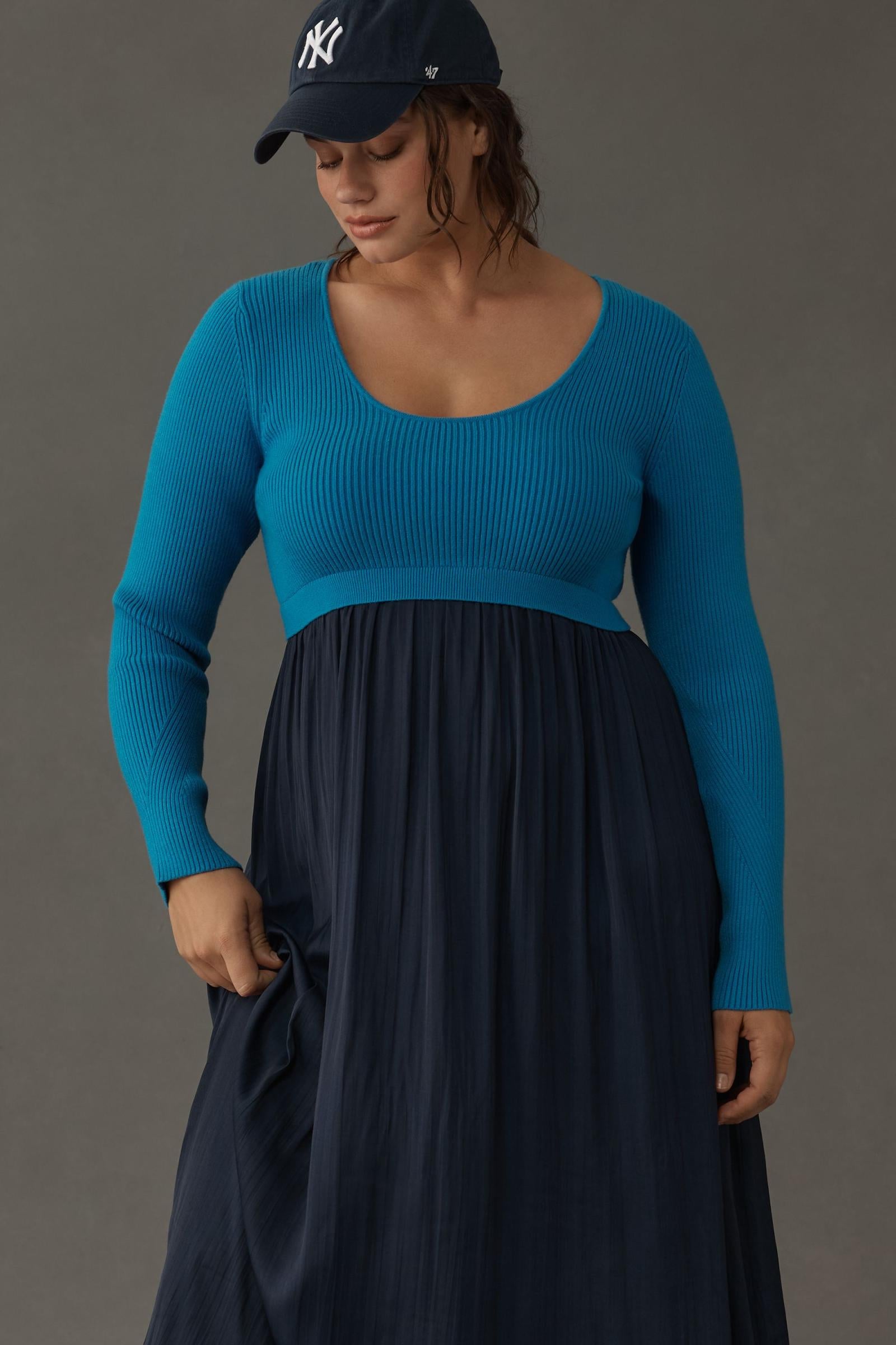 The Thea Twofer Sweater Dress: Scoop-Neck Edition