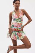 Load image into Gallery viewer, Bardot Mave Halter-Neck Ruched Mini Dress
