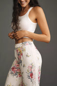 Load image into Gallery viewer, By Anthropologie Floral Lace Silky Flare Pants
