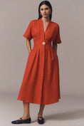 Load image into Gallery viewer, The Tobie Linen Shirt Dress by Exquise
