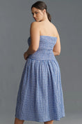 Load image into Gallery viewer, Maeve Strapless Smocked Midi Dress
