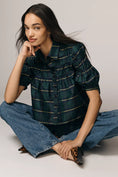 Load image into Gallery viewer, The Leandra Taffeta Shirred Yoke Blouse by Maeve
