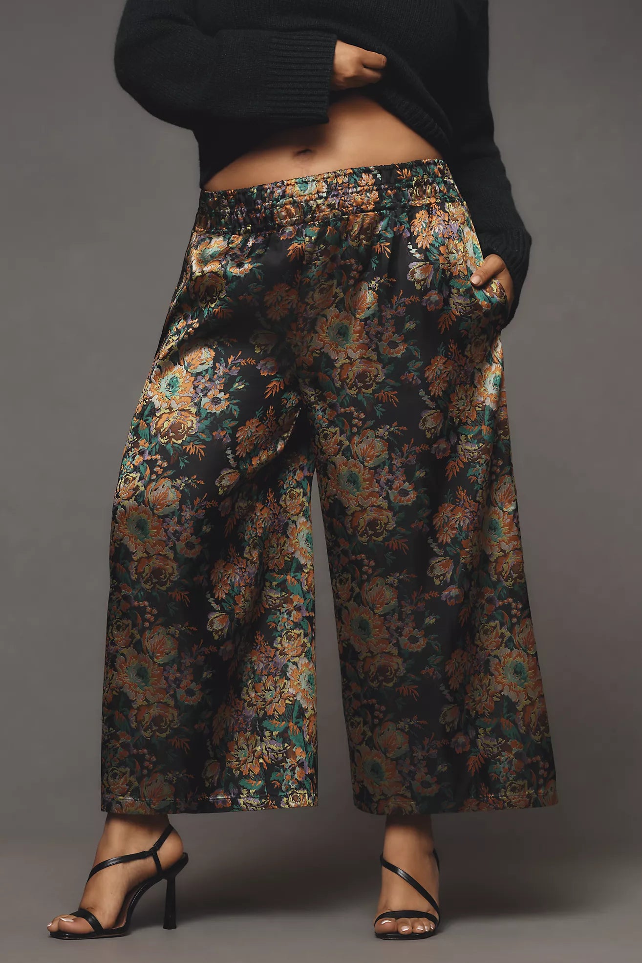 The Somerset Pull-On Pants: Cropped Jacquard Edition