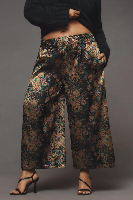 The Somerset Pull-On Pants: Cropped Jacquard Edition