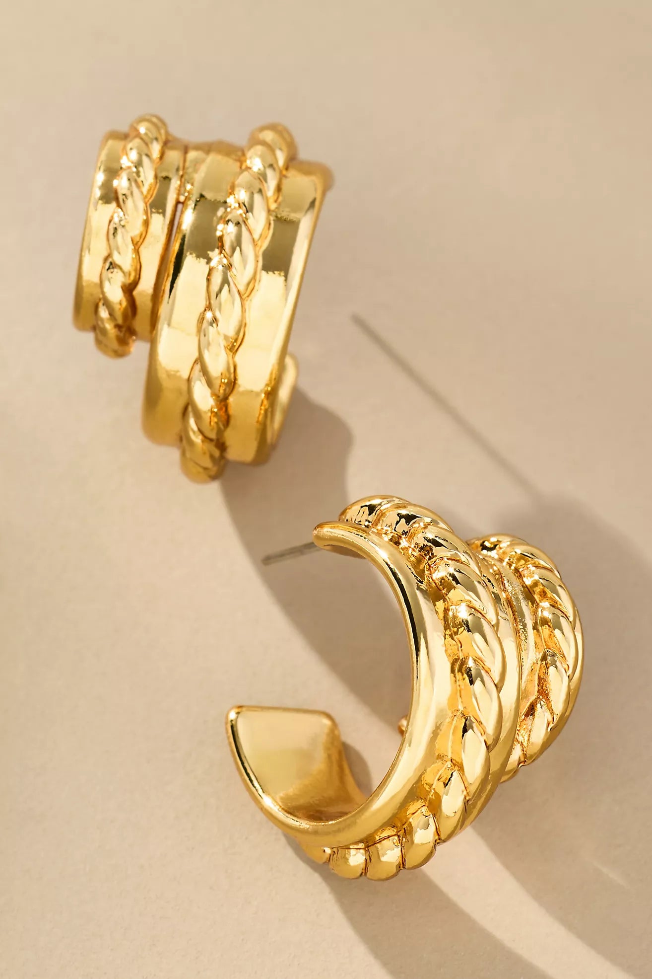 Rope Knot Hoop Earrings