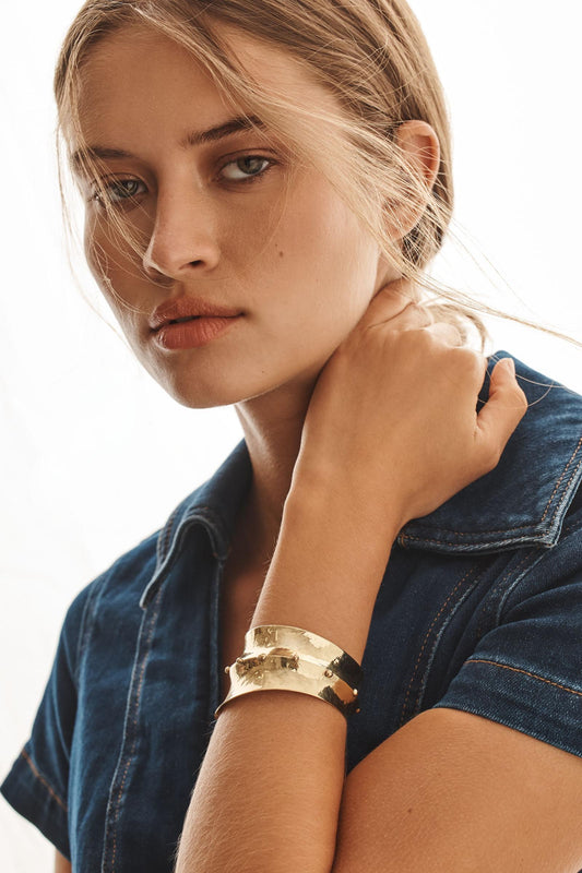 Western Studded Cuff Bracelet