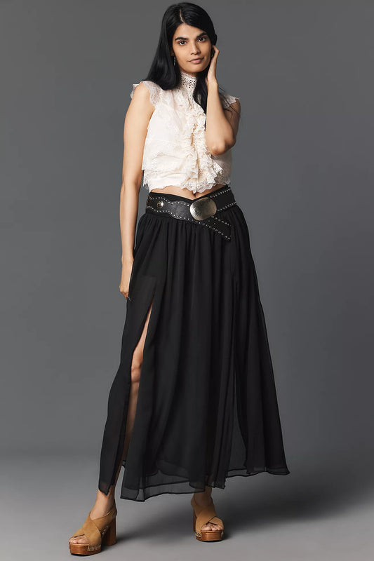 Bardot Amerie Split-Front Maxi Skirt