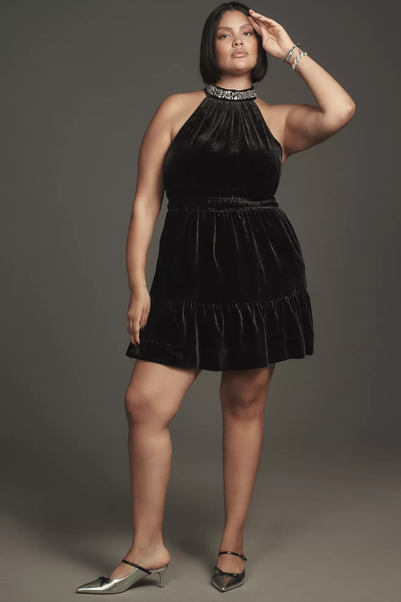 The Somerset Mini Dress: Velvet Halter Edition – katie + hubbell