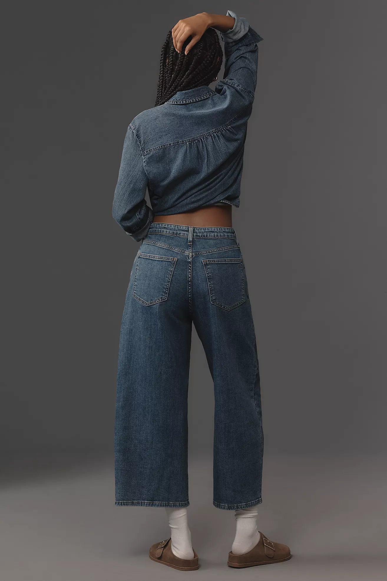 The Kenna Mid-Rise Heritage Barrel Jeans by Pilcro