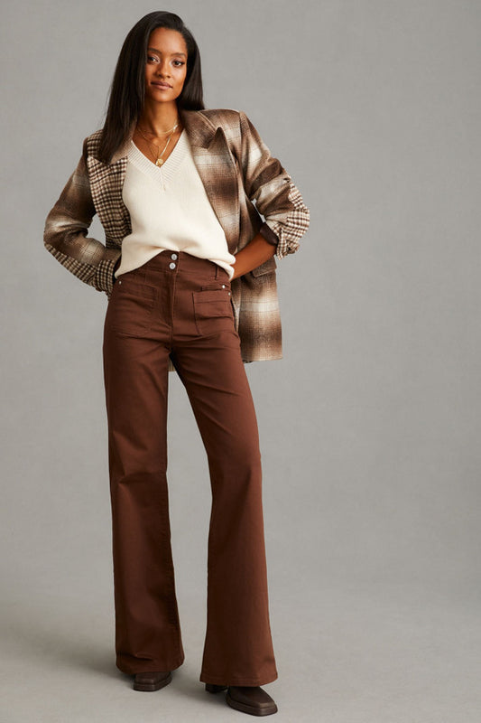 The Junie High-Rise Flare Jeans by Maeve: Fabric Edition