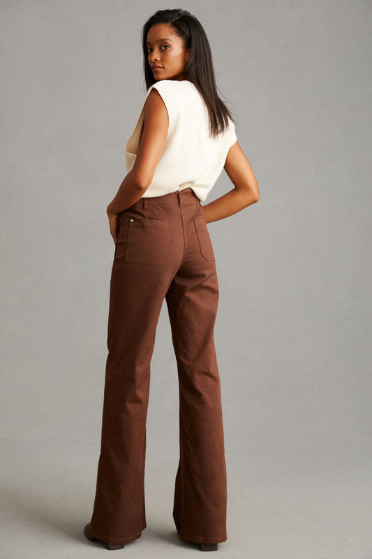 The Junie High-Rise Flare Jeans by Maeve: Fabric Edition