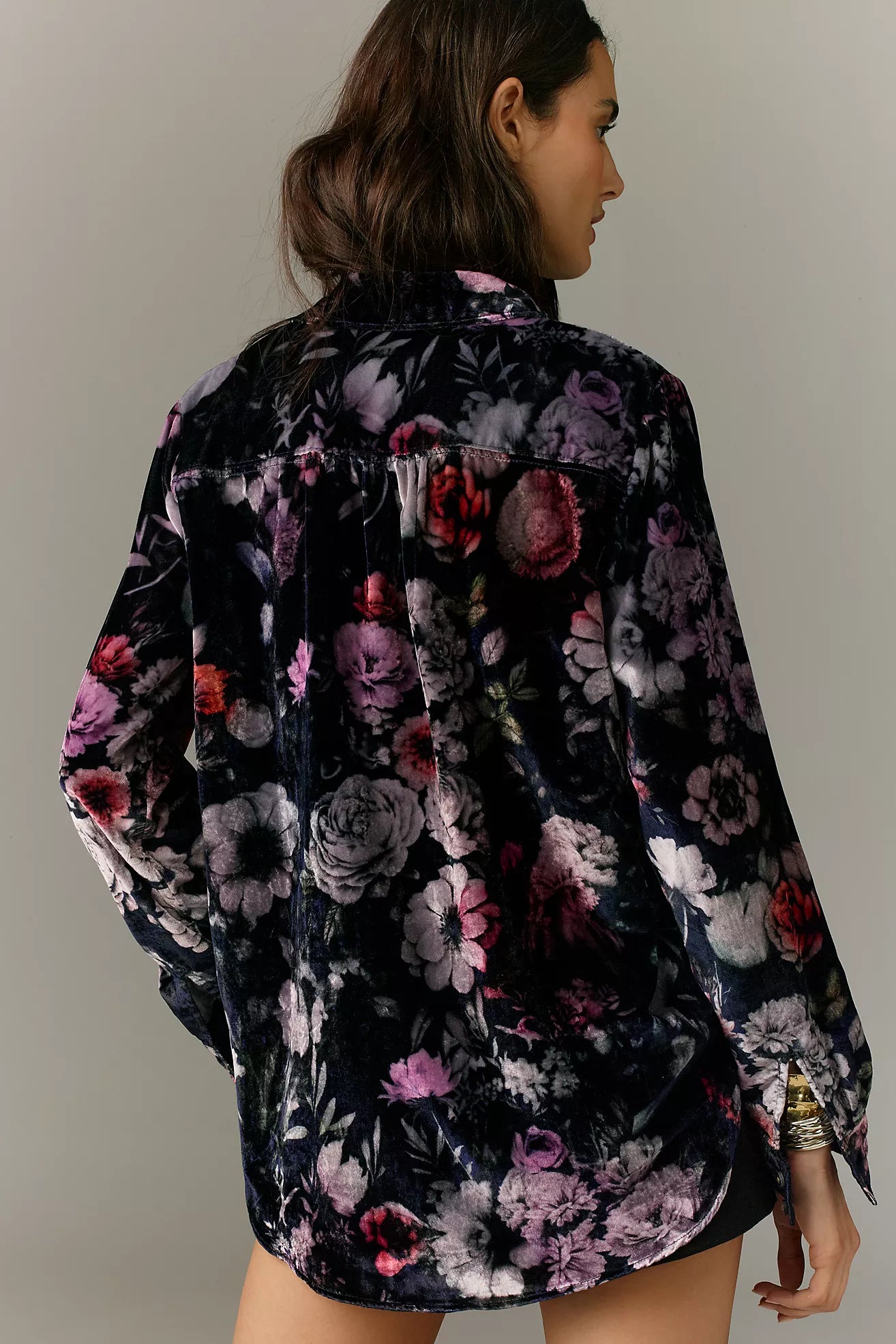 The Hadley Relaxed Buttondown Shirt by Pilcro: Velvet Edition
