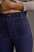 Load image into Gallery viewer, The Colette Cropped Wide-Leg Trousers by Maeve: Contrast-Stitch Edition
