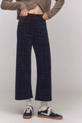 Load image into Gallery viewer, The Colette Cropped Wide-Leg Pants by Maeve: Plaid Corduroy Edition
