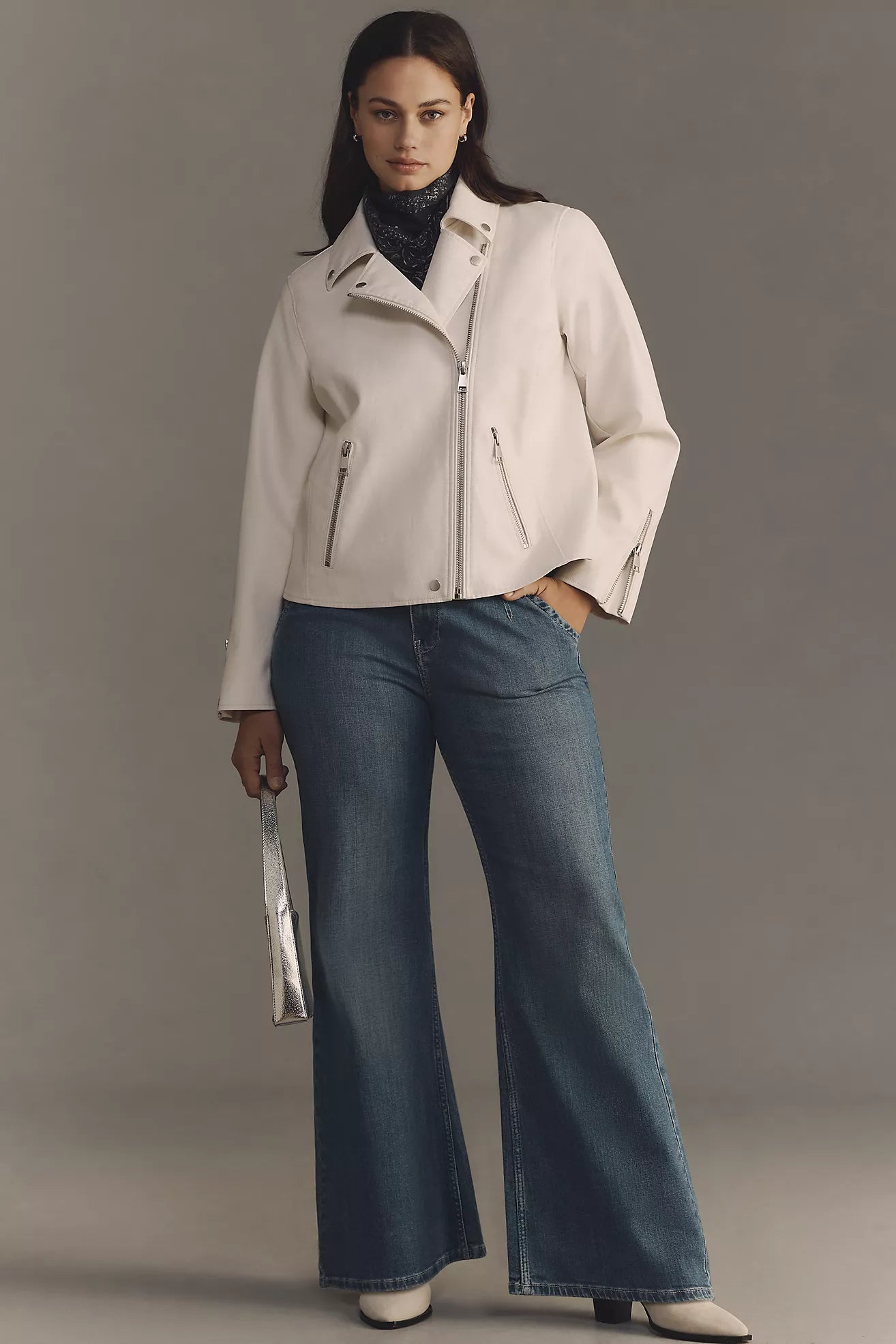 Pilcro Tower Mid-Rise Flare Jeans