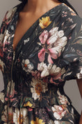 Load image into Gallery viewer, By Anthropologie V-Neck Zip-Front Midi Dress
