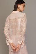 Load image into Gallery viewer, Pilcro Long-Sleeve Chainmail Buttondown Blouse
