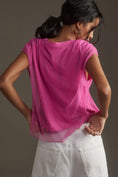 Load image into Gallery viewer, Pilcro Graphic Band Tulle Tee
