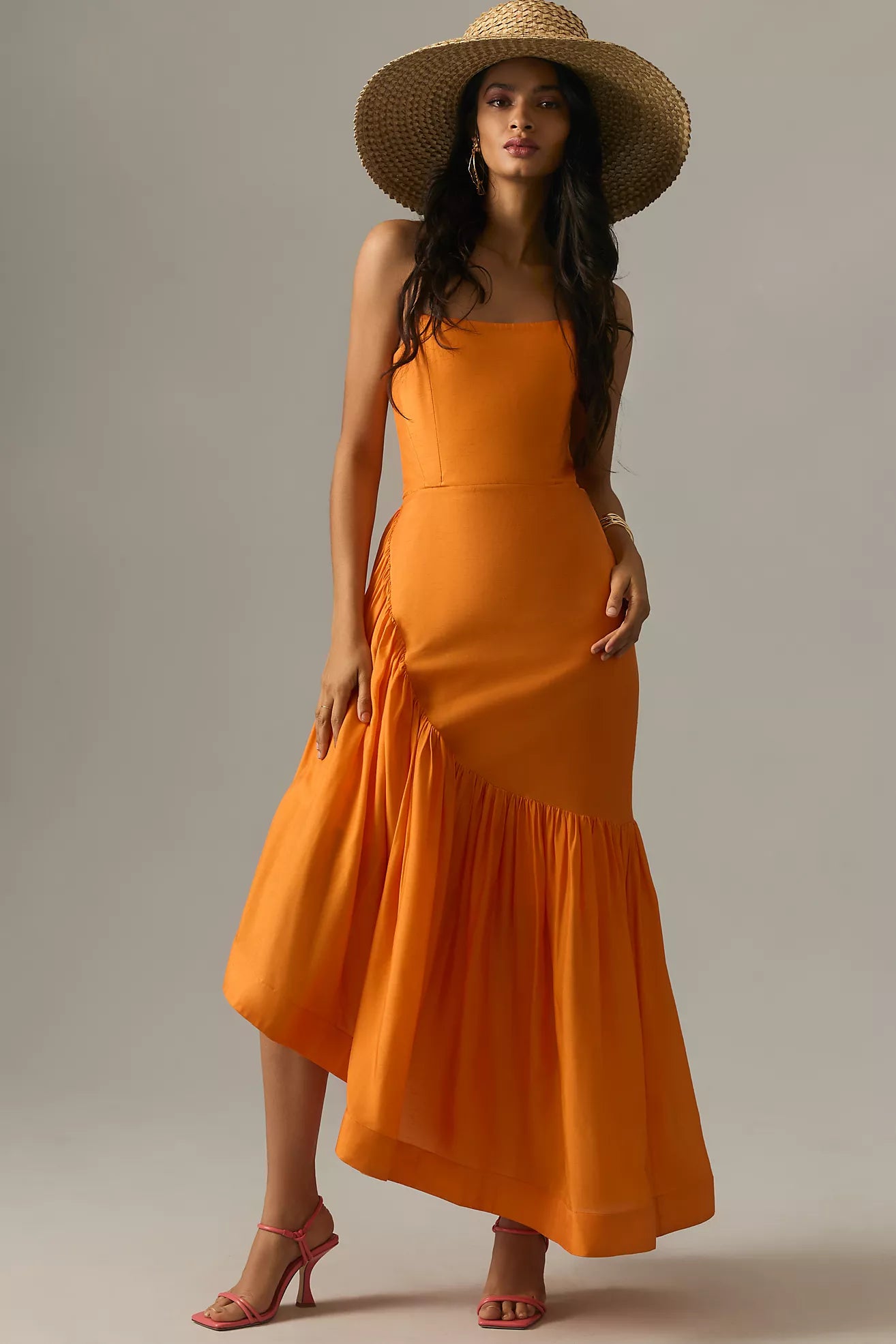 Let Me Be Strapless Asymmetrical Dress