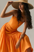 Load image into Gallery viewer, Let Me Be Strapless Asymmetrical Dress
