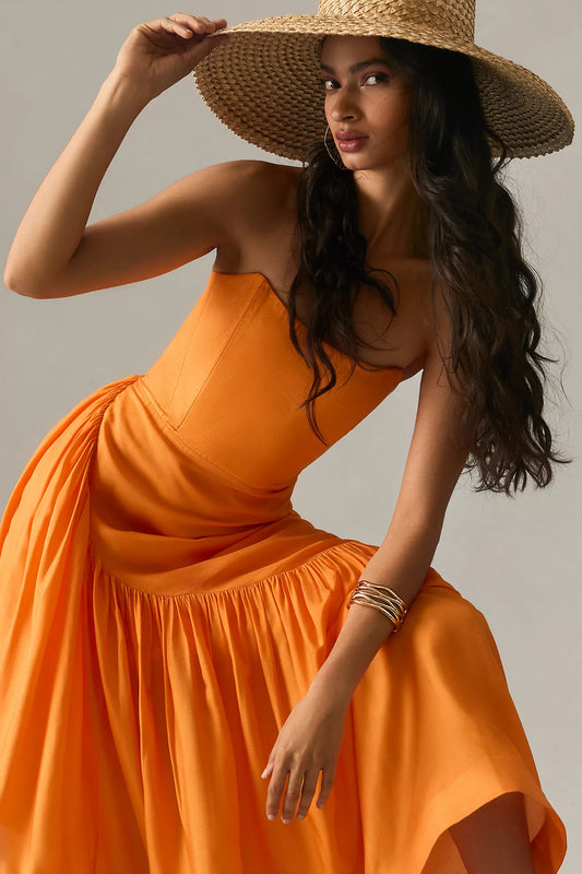 Let Me Be Strapless Asymmetrical Dress