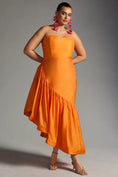 Load image into Gallery viewer, Let Me Be Strapless Asymmetrical Dress
