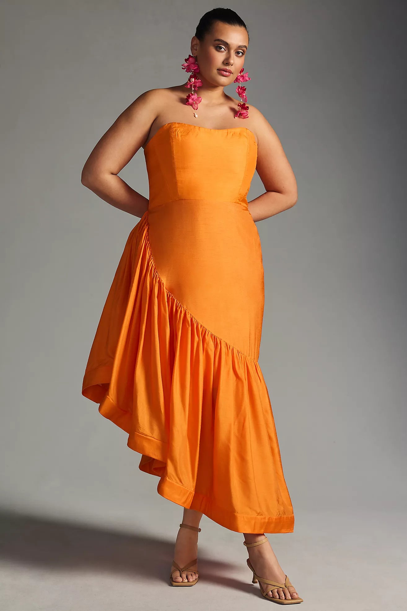 Let Me Be Strapless Asymmetrical Dress