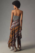 Load image into Gallery viewer, Maeve Strapless Asymmetrical Midi Dress
