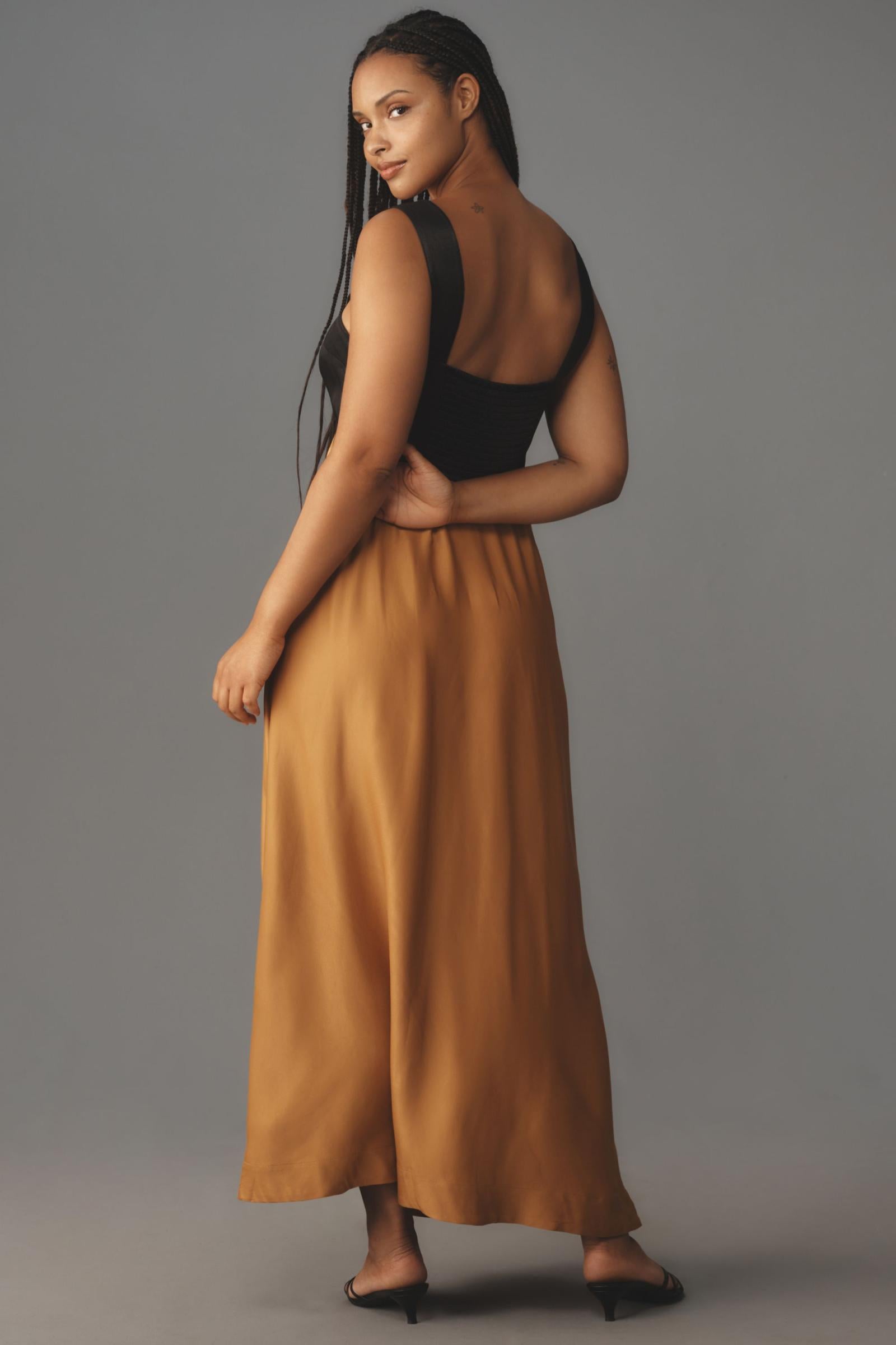 The Jocelyn Sleeveless Slip Midi Dress by Maeve The Jocelyn Sleeveless Slip Midi Dress by Maeve