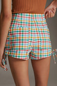 Load image into Gallery viewer, Maeve Gingham Micro Mini Shorts
