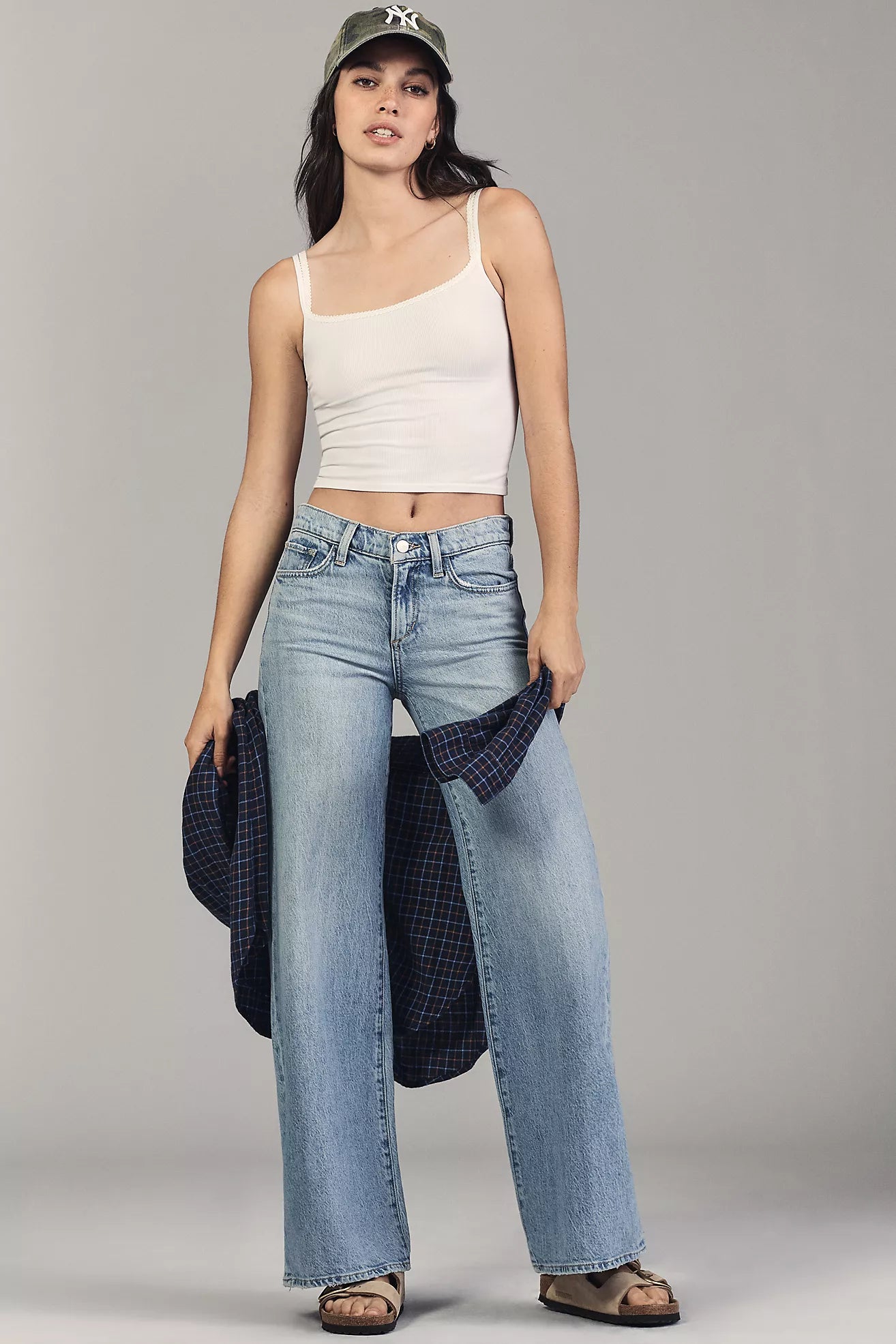 Joe's Jeans Lou Lou Low-Rise Wide-Leg Jeans